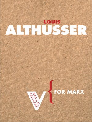 cover image of For Marx